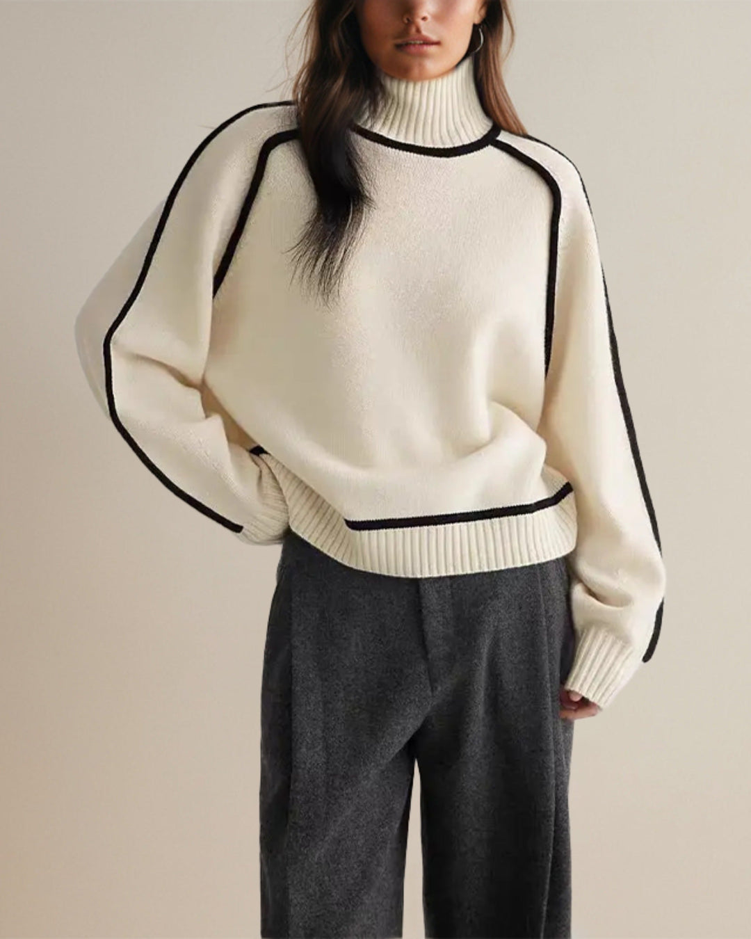 Claire | Pull à col roulé élégant