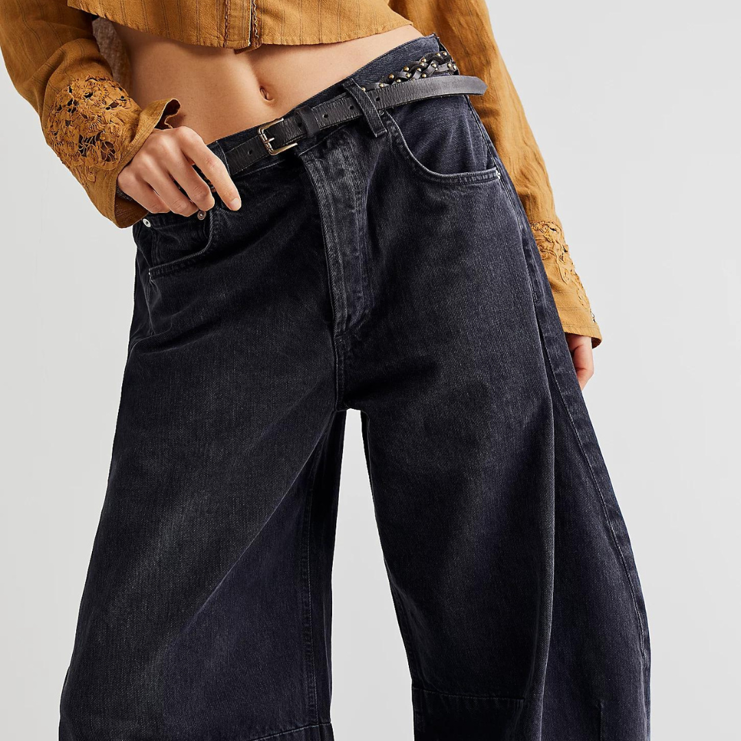 Polène™ - Jean coupe large déchiré