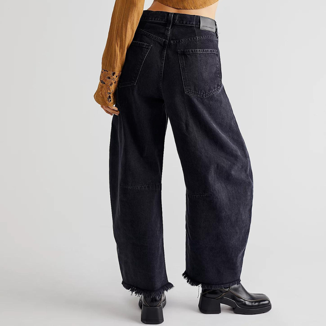 Polène™ - Jean coupe large déchiré