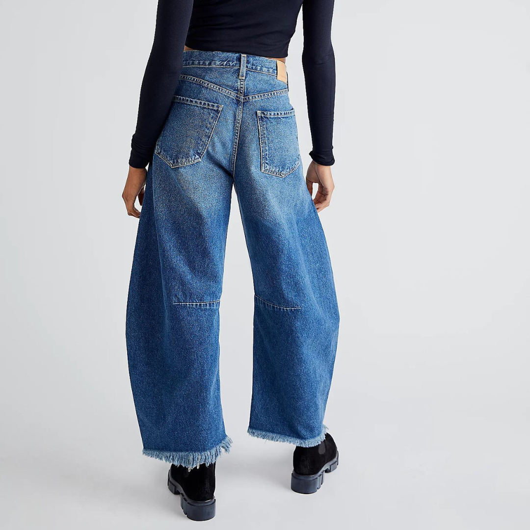 Polène™ - Jean coupe large déchiré