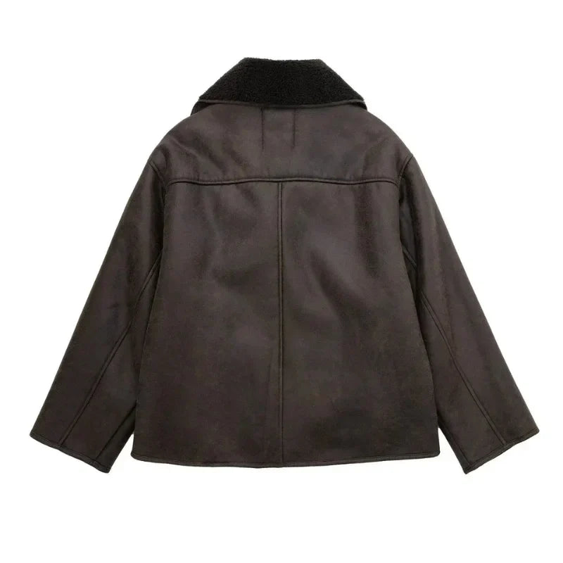 Jenny™ - Veste en cuir vintage