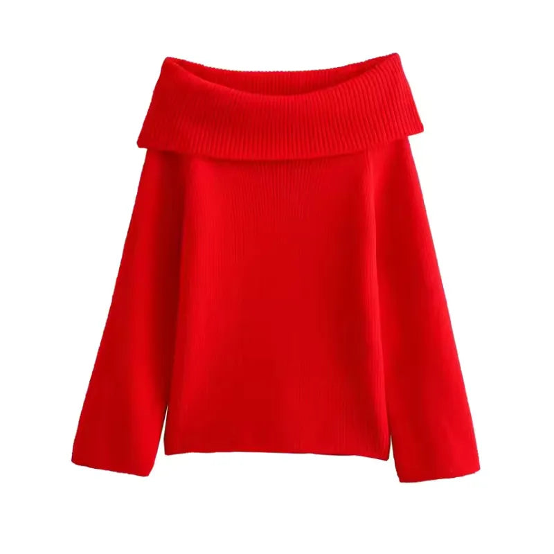 Loly™ - Pull à manches longues à épaules nues