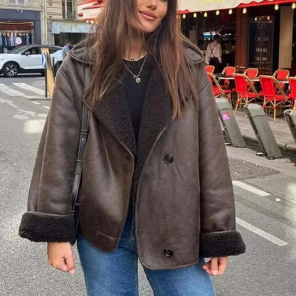 Jenny™ - Veste en cuir vintage