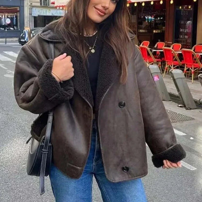 Jenny™ - Veste en cuir vintage