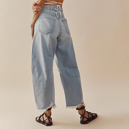 Polène™ - Jean coupe large déchiré