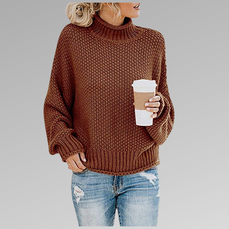 Georgina™ - Pull à col roulé en tricot