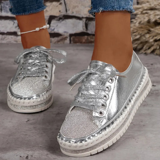 OrthoStrips™ - Baskets orthopédiques pailletées femme
