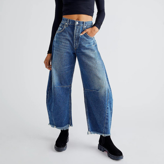 Polène™ - Jean coupe large déchiré